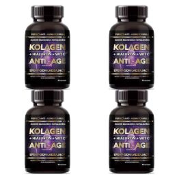 4 x Kolagen Tabletki + Hialuron + Witamina C Anti-Age 90 tab = 45 g Intenson