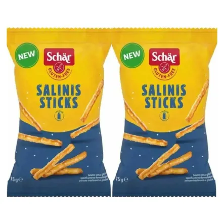2 x Paluszki Bezglutenowe Słone Salinis 75 g - Schar