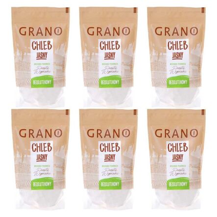 6 x Chleb Jasny Bezglutenowy Mieszanka Piekarnicza 500 g - Grano