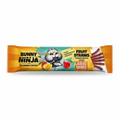 Fruit Straws Przekąska Owocowa Jabłko - Mango 16 g - Bunny Ninja