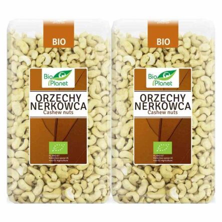 2 x Orzechy Nerkowca Bio 1 kg - Bio Planet - Nerkowce Całe