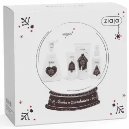 Zestaw Kosmetyków ŚLIWKA W CZEKOLADZIE (Żel Pod Prysznic 160 ml+ Pianka do Mycia 250 ml+ Mgiełka do Ciała 100ml+ Krem do Rąk 50 ml) - Ziaja