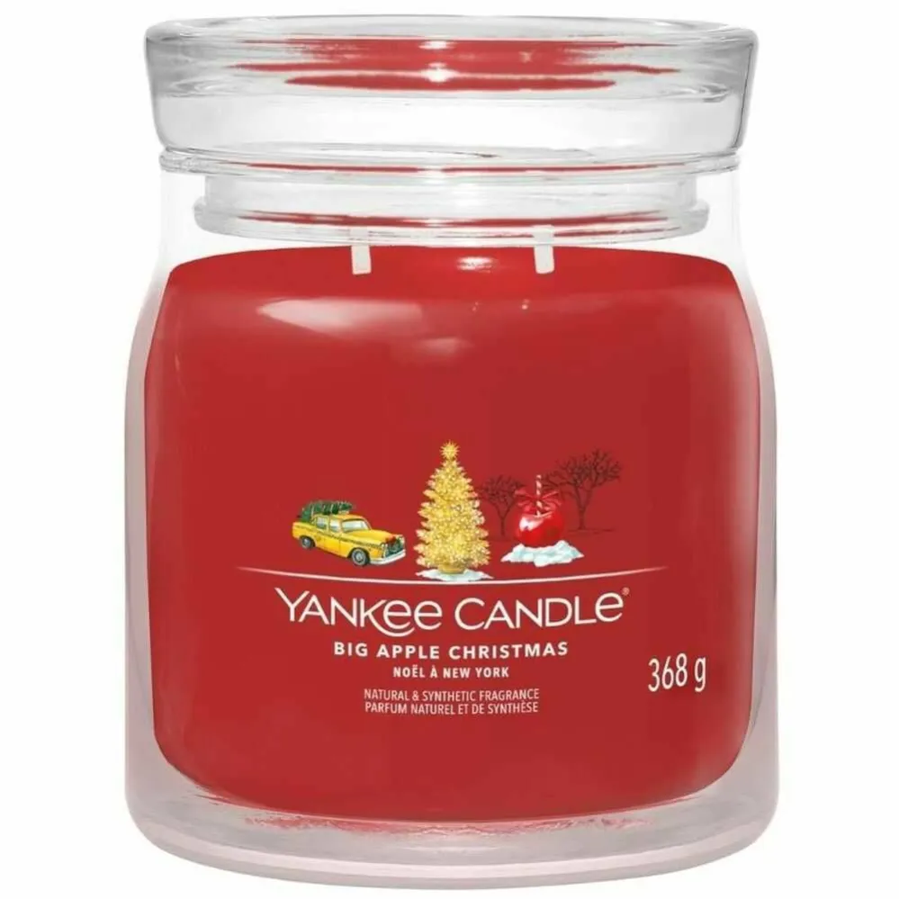 Świeca Średnia BIG APPLE CHRISTMAS - Wosk Sojowy 368 g - Yankee Candle