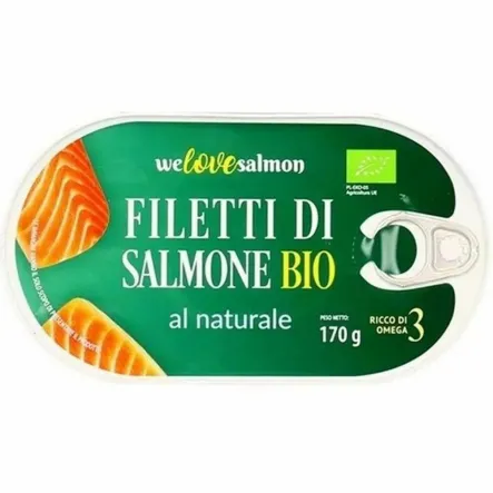 Filet z Łososia w Zalewie Naturalnej Bio 170 g/100 g - We Love Salmon