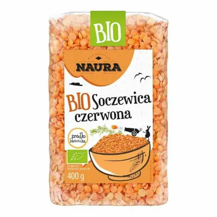 Soczewica Czerwona Bio 400 g - Naura