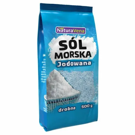 Sól Morska Drobno Mielona 500 g - Naturavena