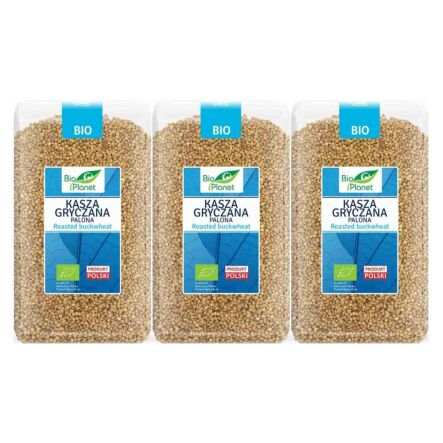 3 x Kasza Gryczana Palona Bio 1 kg - Bio Planet