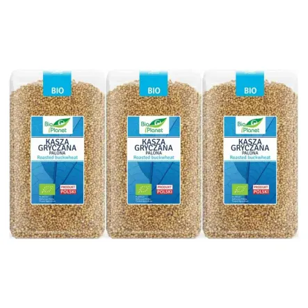 3 x Kasza Gryczana Palona Bio 1 kg - Bio Planet