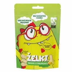 BeRaw Kids Żelki Banan z Chrupkami Ryżowymi Bez Dodatku Cukru 35 g - Purella