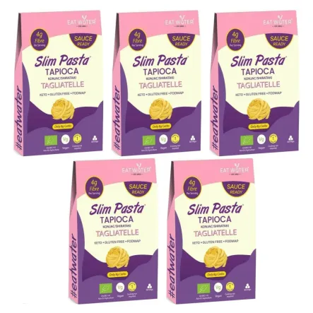 5 x Makaron z Tapioki i Konjac Tagliatelle Bezglutenowy Bio 200 g - SLIM PASTA