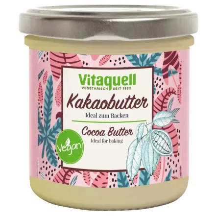 Tłuszcz Kakaowy Bio 120 g - Vitaquell - Przecena Krótka Data Minimalnej Trwałości