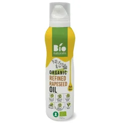 Olej Rzepakowy Spray Tłoczony na Zimno Rafinowany Bio 200 ml - Bio Naturalis