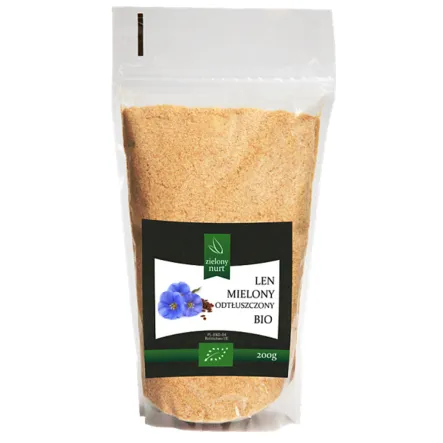 Len Mielony Mielone Nasiona Lnu Siemię Lniane Bio 200 g - Zielony Nurt