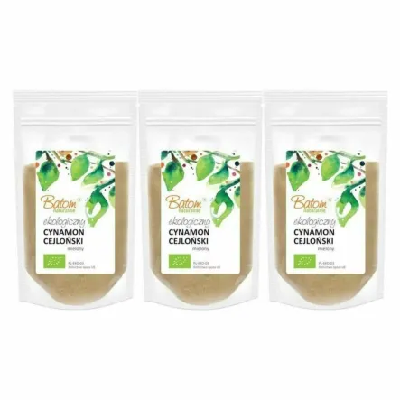 3 x Cynamon Cejloński Mielony BIO 40 g - Batom