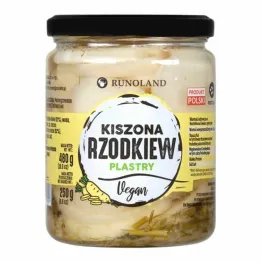 Kiszona Rzodkiew Biała Plastry Vegan 480 g (250 g) - Runoland