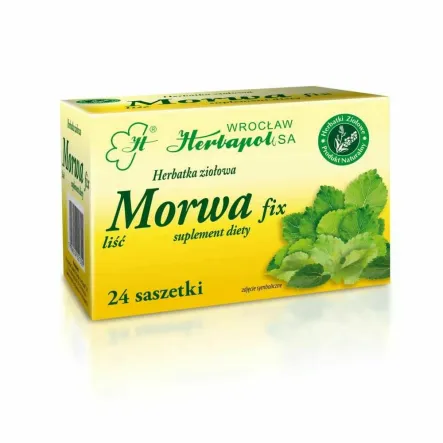 Herbatka Ziołowa MORWA FIX 48 g (24 Saszetki x2 g) -  Herbapol Wrocław