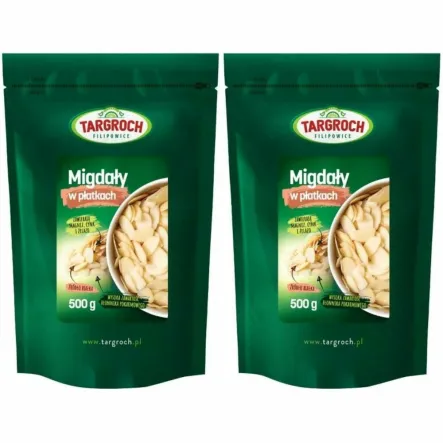 2 x Migdały Płatki 500 g - Targroch
