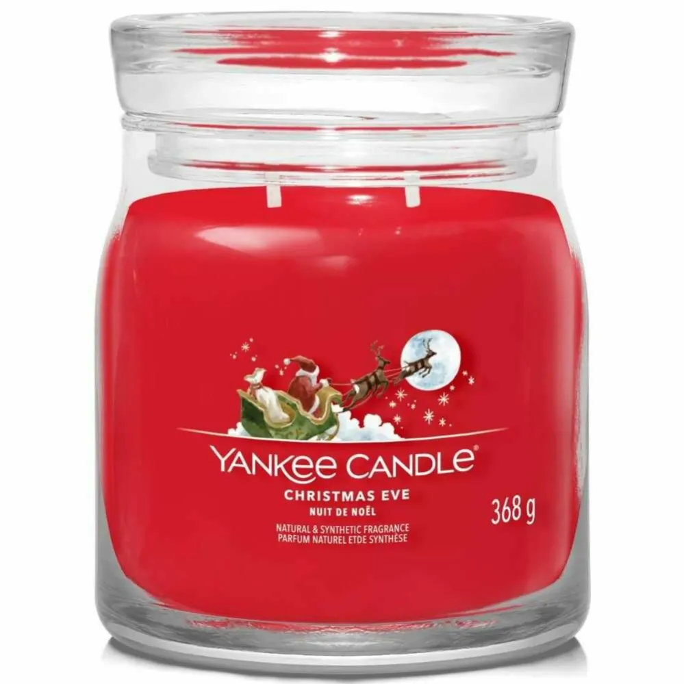 Świeca Średnia CHRISTMAS EVE - Wosk Sojowy 368 g - Yankee Candle