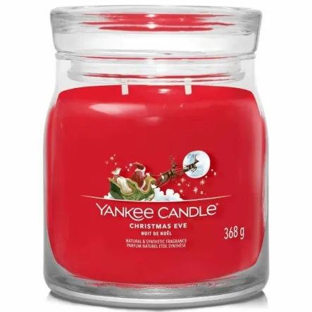 Świeca Średnia CHRISTMAS EVE - Wosk Sojowy 368 g - Yankee Candle