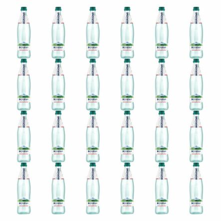 24 x Naturalna Woda Mineralna Naturalnie Wysoko Nasycona CO2 Wysoko Zmineralizowana Butelka Szklana  500 ml - Borjomi
