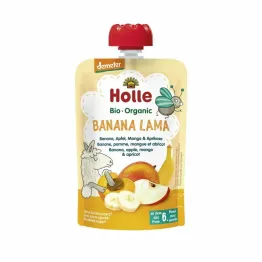 Mus Owocowy Bananowa Lama Bio 100 g Banan Jabłko Mango Morela Od 6 Miesiąca - Holle 