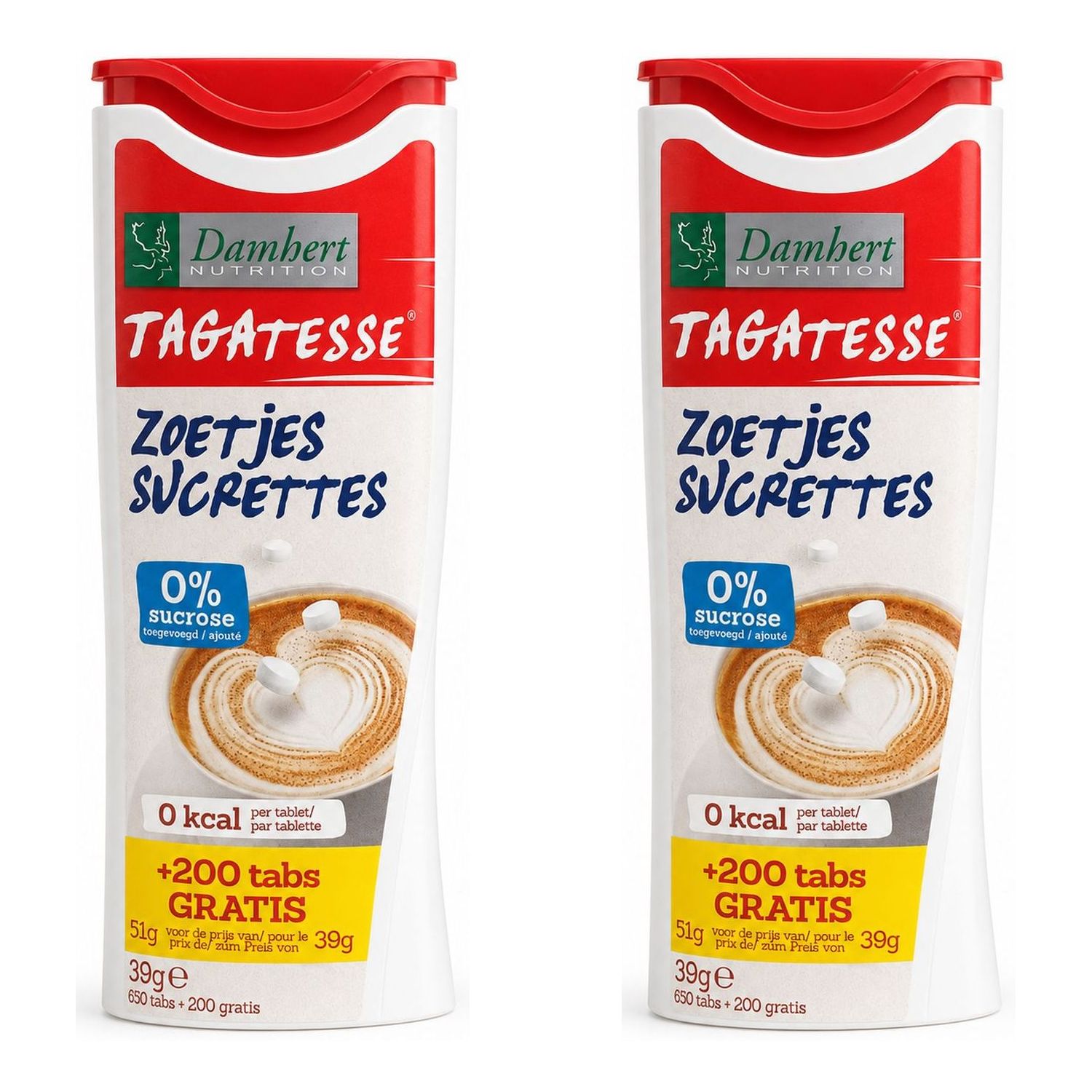 2 x Tagatesse Słodzik w Tabletkach 850 Sztuk - Damhert Nutrition