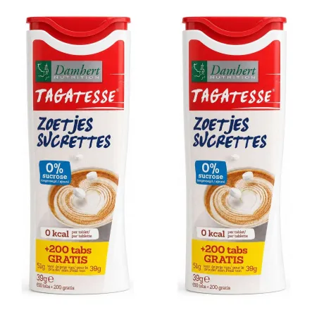 2 x Tagatesse Słodzik w Tabletkach 850 Sztuk - Damhert Nutrition