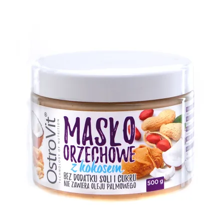 OstroVit Masło Orzechowe z Kokosem 500 g