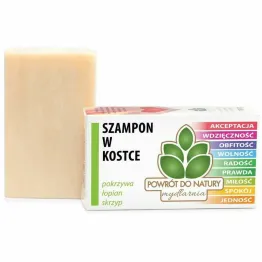 Szampon w Kostce Pokrzywa, Łopian, Skrzyp 100 g - Mydlarnia Powrót do Natury