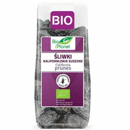 X x Test - Śliwki Kalifornijskie Bez Pestek Suszone Bezglutenowe Bio 200 g - Bio Planet