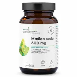 Maślan Sodu Mikrokapsułkowany 600 mg 90 Kapsułek - Aura Herbals