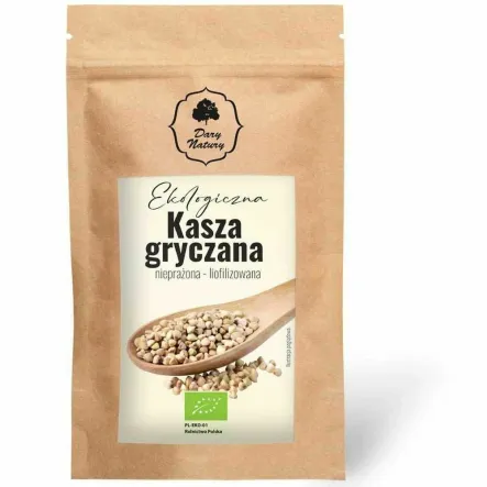Liofilizowana Gotowana Kasza Gryczana Nieprażona Eko 100 g - Dary Natury