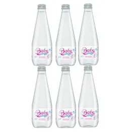 6 x Woda Źródlana Niegazowana 330 ml (Szklana Butelka) - Baby Zdrój