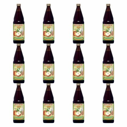 12 x Niepasteryzowany Ocet Jabłkowy Niefiltrowany Bio 750 ml Demeter