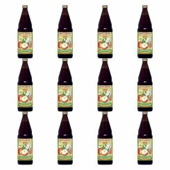 12 x Niepasteryzowany Ocet Jabłkowy Niefiltrowany Bio 750 ml Demeter