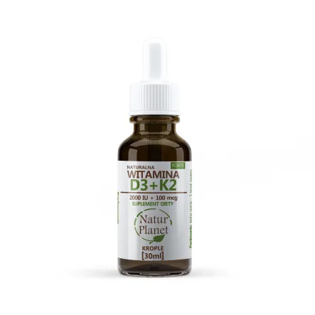 Witamina D+K Forte 30 ml Natur Planet