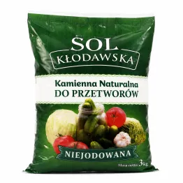 Sól Kamienna Kłodawska Niejodowana do Przetworów 3 kg - Kopalnia Soli "Kłodawa"