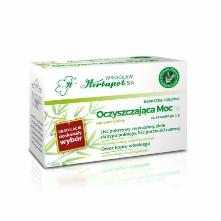 Herbatka Ziołowa OCZYSZCZAJĄCA MOC FIX 48 g (24x 2 g) -  Herbapol Wrocław
