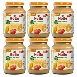 6 x Deser Dla Niemowląt Jabłko i Gruszka Bio Demeter 190 g - Holle