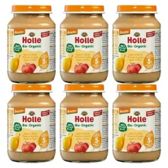 6 x Deser Dla Niemowląt Jabłko i Gruszka Bio Demeter 190 g - Holle
