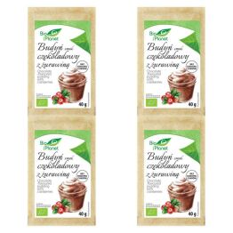4 x Budyń o Smaku Czekoladowym z Żurawiną Bio 40 g - Bio Planet