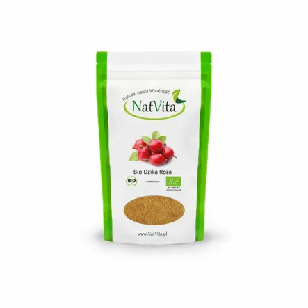 Dzika Róża Skórka Mielona Bio 150 g Natvita - Wyprzedaż