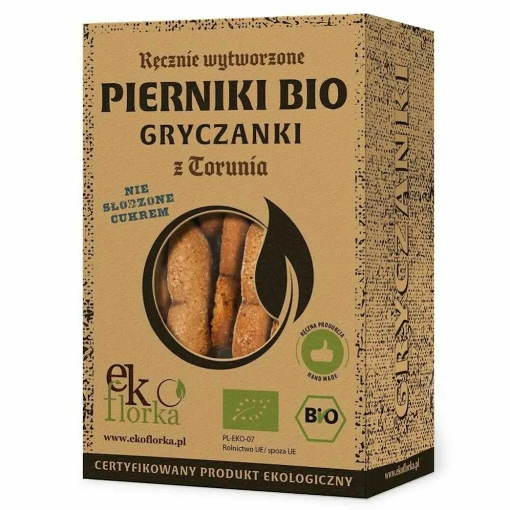 Pierniki Gryczanki Nie Słodzone Cukrem Bio 160 g - Ekoflorka