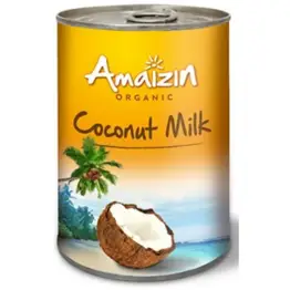 Napój Kokosowy 17% Tłuszczu bez Gumy Guar Bio 400 ml Amaizin - Coconut Milk - Mleko Kokosowe