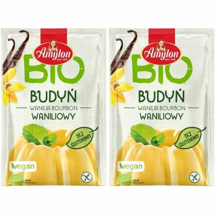 Zestaw 2 x Budyń Waniliowy Bezglutenowy Bio 40 g - Amylon