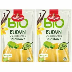 Zestaw 2 x Budyń Waniliowy Bezglutenowy Bio 40 g - Amylon