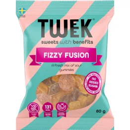 Pianko-Żelki Bez Dodatku Cukru Fizzy Fusion 80 g - TWEEK
