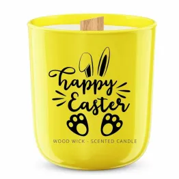 HAPPY EASTER - Sojowa Świeca Zapachowa w Szkle TULIPAN - Ravina