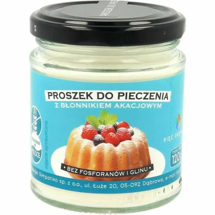 Proszek do Pieczenia z Błonnikiem Akacjowym Bezglutenowy 120 g - Pięć Przemian
