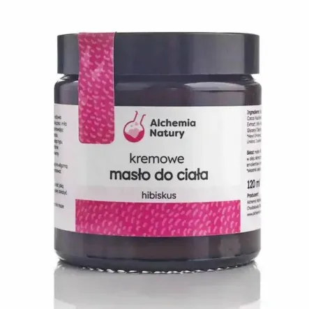 Kremowe Masło do Ciała HIBISKUS 120 ml - Alchemia Natury - Przecena Krótka Data Minimalnej Trwałości
